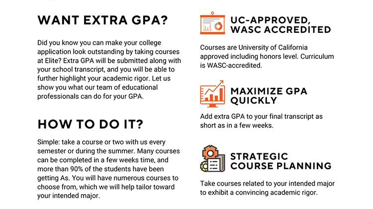 Let us be your GPA BOOSTER!